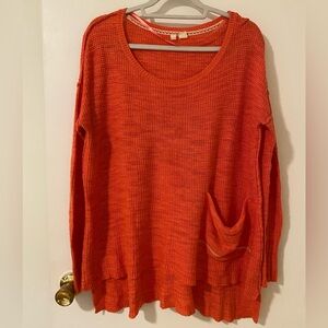 Anthropologie Moth Oversized Waffle Knit Sweater